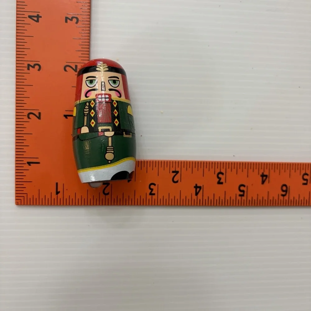 Nutcracker Wooden Nesting Dolls Set Of 5 Christmas Decor Holiday